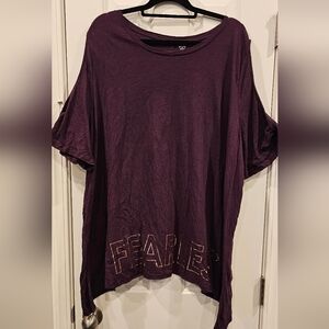 154 - Fearless Purple Graphic Tee